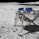Artist’s depiction of Beresheet lunar lander.
